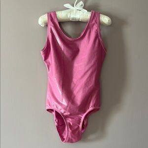 Danskin Pink Shimmery Kids One Piece Leotard - 6x/7